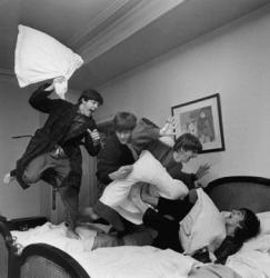 beatles pillowfight