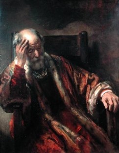 An old man in arem chair - Rembrandt