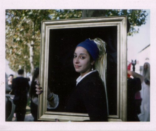 Ragazza orecchino perla cosplay