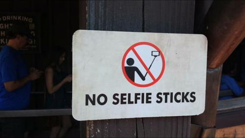 no selfie stick