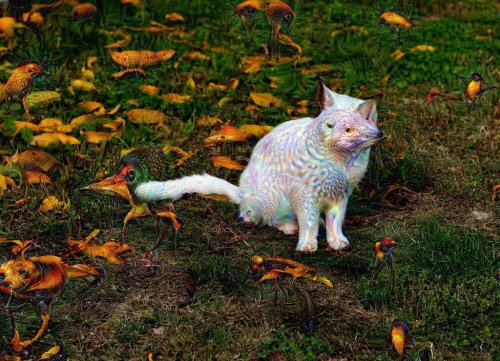 Psycho Cat - by Deep Dream & Pega, 2016