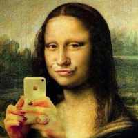 selfie La Gioconda
