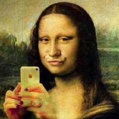 selfie La Gioconda